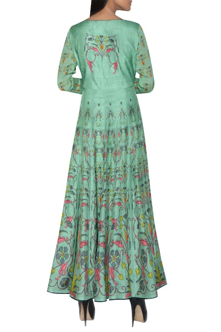 Nautanky Long printed anarkali kurta 