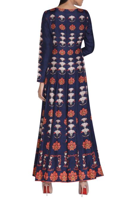 Nautanky Printed anarkali kurta with long sleeves 