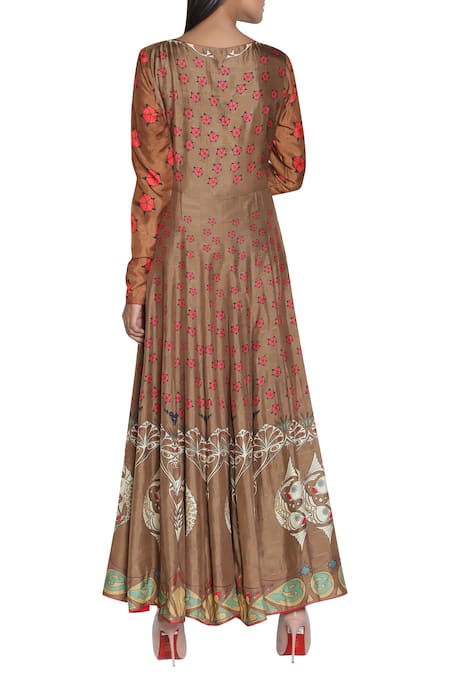 Nautanky Printed anarkali kurta 