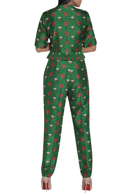 Nautanky print on print pant set 