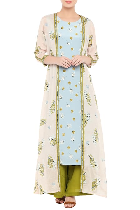 Jacket Style Palazzo Suit | Blouse casual fashion, Kurti designs party wear,  Casual summer dresses