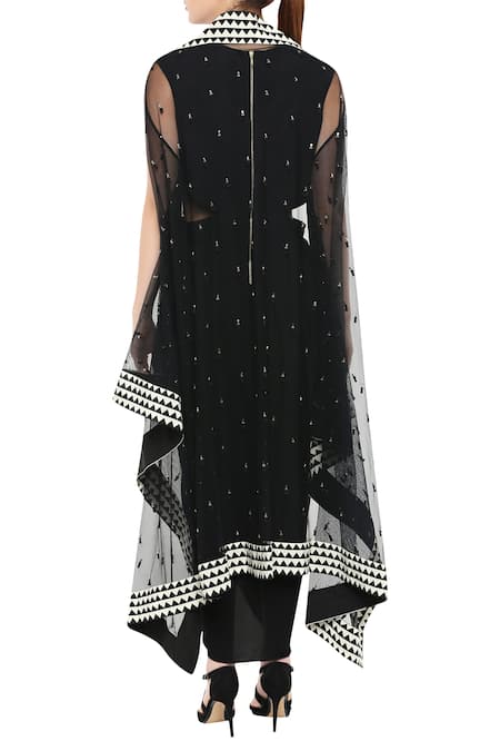 Soup By Sougat Paul Draped Dress with Cape 