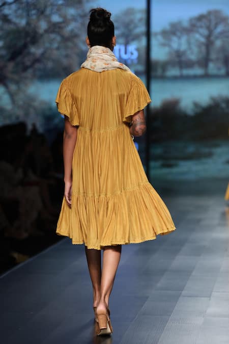 Shruti Sancheti Midi dress With Lace Detailing 