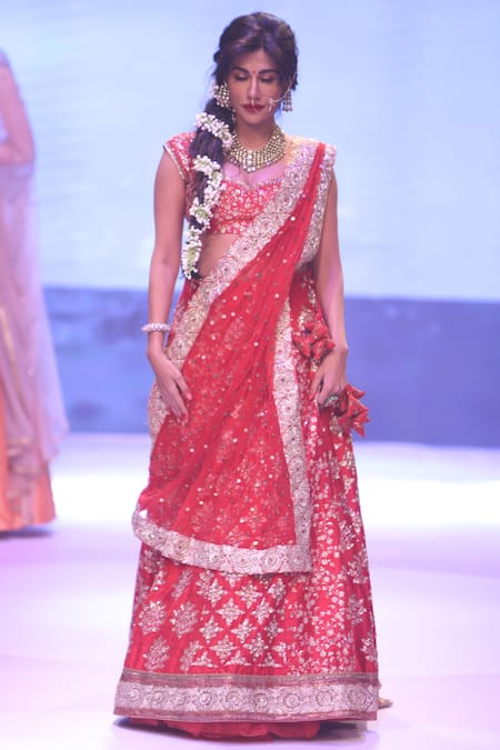 Joy Mitra Embroidered Bridal Lehenga Set 