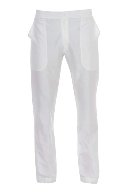 Shop_Kunal Anil Tanna_Green Chanderi Embroidered Checkered Sequin Kurta Set  _Online_at_Aza_Fashions