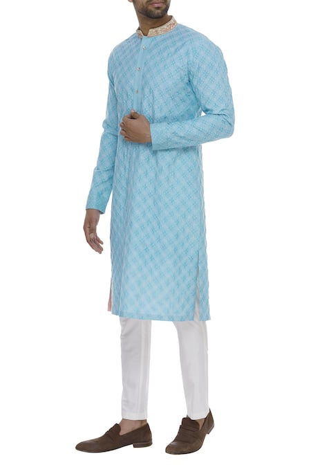 Kunal Anil Tanna Zari & Thread Embroidered Kurta Set 