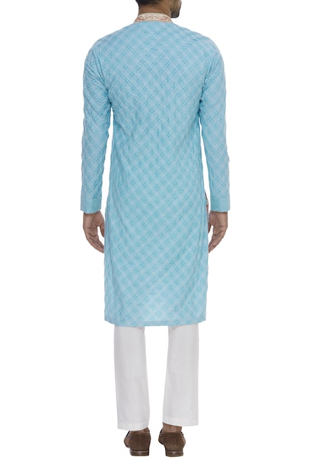 Kunal Anil Tanna Zari & Thread Embroidered Kurta Set 