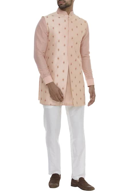 Kunal Anil Tanna Zari Embroidered Bundi & Kurta Set 