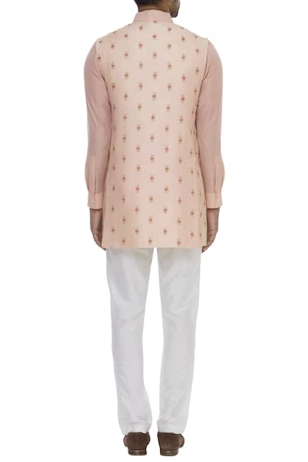 Kunal Anil Tanna Zari Embroidered Bundi & Kurta Set 