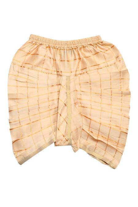 Shop_Tiber Taber_Cream Printed Full Sleeves Kurta With Dhoti Pants _Online_at_Aza_Fashions