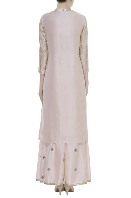 Rajat K Tangri Gota Patti Embroidered Kurta Palazzo Set  