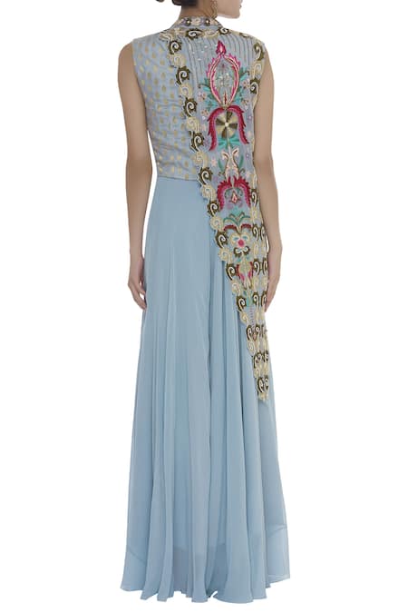 Ayesha Aejaz Embroidered Jacket & Palazzo Set  