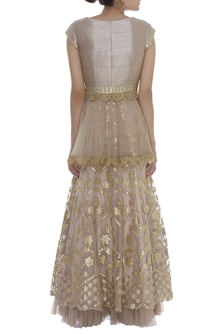 Ayesha Aejaz Embroidered Lehenga Set 