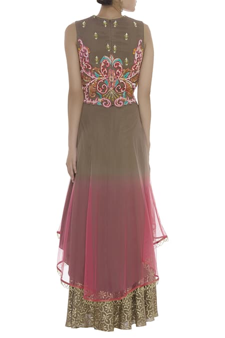 Ayesha Aejaz Embroidered Kurta Palazzo Set 