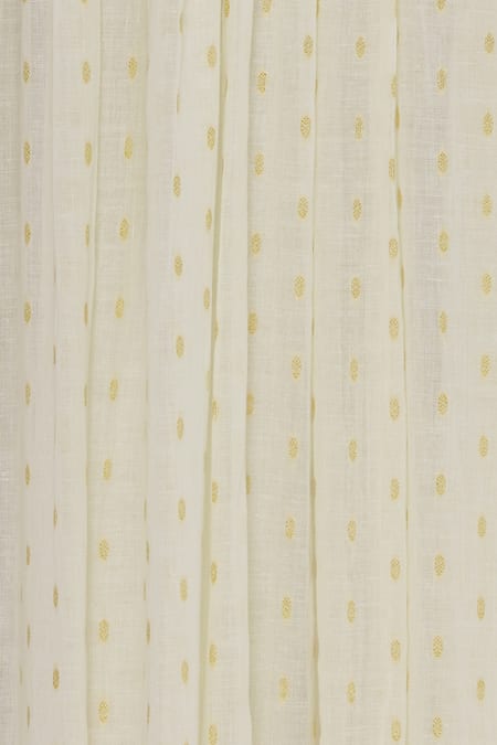 Label Anushree_Off White Hand Embroidered Printed Maxi Dress _at_Aza_Fashions