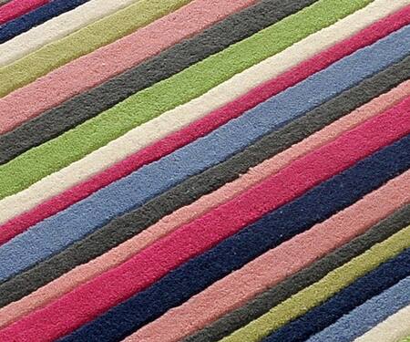 Buy_Littlelooms_Multi Color Hand Tufted Blend Of 50% New Zealand Wool Handcrafted Striped Rug_Online_at_Aza_Fashions