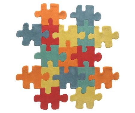 Shop Littlelooms Multi Color Hand Tufted Blend Of 50% New Zealand Handcrafted Lego Bricks Rug at Aza Fashions Shop_Littlelooms_Multi Color Hand Tufted Blend Of 50% New Zealand Handcrafted Lego Bricks Rug_at_Aza_Fashions