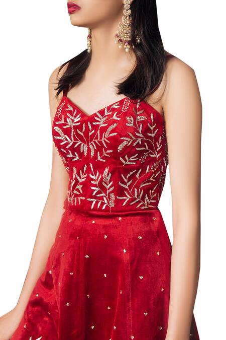 Shop Mishru Embroidered Peplum Kurta Sharara Set at Aza Fashions Shop_Mishru_Embroidered Peplum Kurta Sharara Set_at_Aza_Fashions