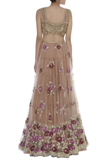 Shehlaa Khan Embroidered Bridal Lehenga Set 