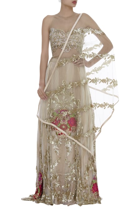 Shehlaa Khan Embroidered Bridal Lehenga Set 