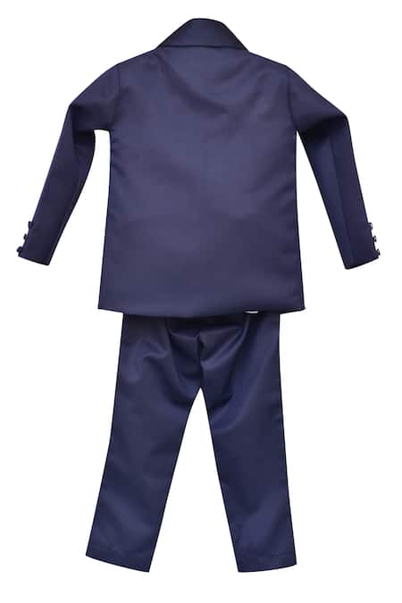 Fayon Kids Lapel Collar Suit With Waistcoat Pant & Shirt 