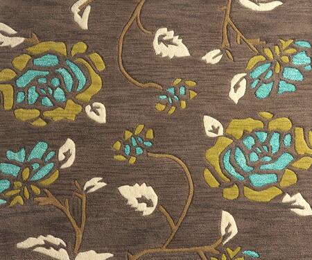 Shop_Littlelooms_Multi Color Hand Tufted Blend Of 50% New Zealand Wool Contemporary Floral Rug_at_Aza_Fashions