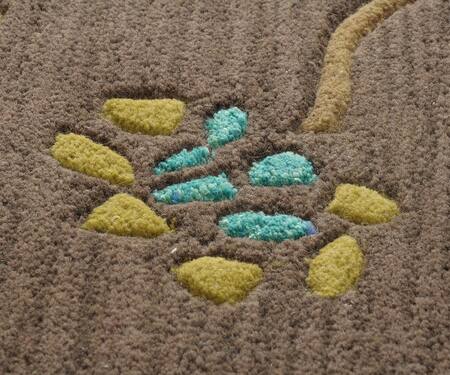 Littlelooms_Multi Color Hand Tufted Blend Of 50% New Zealand Wool Contemporary Floral Rug_Online_at_Aza_Fashions
