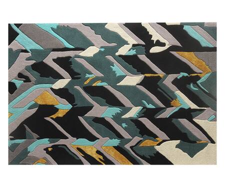 Littlelooms Multi Color Hand Tufted Blend Of 50% New Zealand Wool And50% Classic Canvas Rug Online at Aza Fashions Littlelooms_Multi Color Hand Tufted Blend Of 50% New Zealand Wool And50% Classic Canvas Rug_Online_at_Aza_Fashions