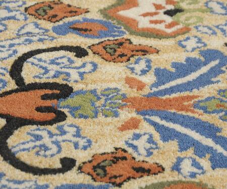 Buy_Littlelooms_Multi Color Hand Tufted Blend Of 50% New Zealand Wool And50% Classic Hued Rug_Online_at_Aza_Fashions
