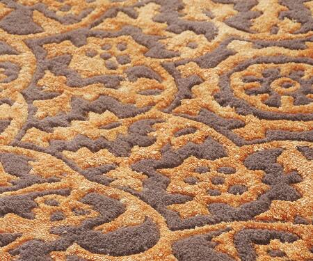Buy_Littlelooms_Brown Hand Tufted Blend Of 50% New Zealand Wool And50% Pure Classic Dual Hued Rug_Online_at_Aza_Fashions