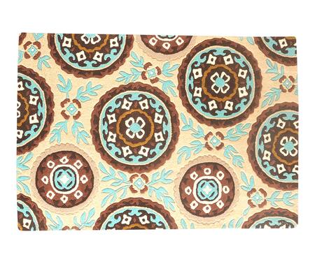 Littlelooms Multi Color Hand Tufted Blend Of 50% New Zealand Wool Classic Floral Motifs Rug Online at Aza Fashions Littlelooms_Multi Color Hand Tufted Blend Of 50% New Zealand Wool Classic Floral Motifs Rug_Online_at_Aza_Fashions