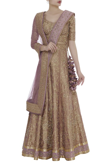 Vandana Sethi Embroidered Bridal Lehenga Set 