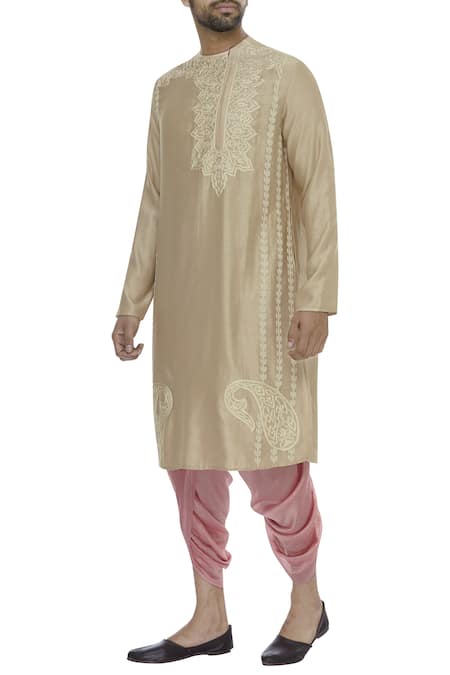 Diva'ni Hand embroidered kurta with dhoti pant 