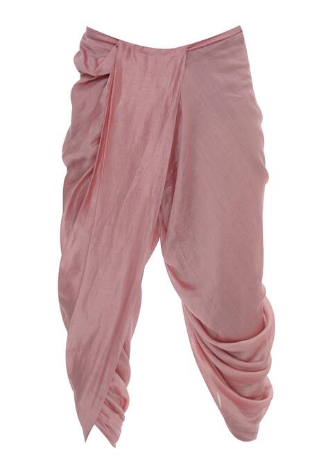 Shop_DivA'NI_Gold Chanderi Embroidery Zardozi Hand Kurta With Dhoti Pant _Online_at_Aza_Fashions