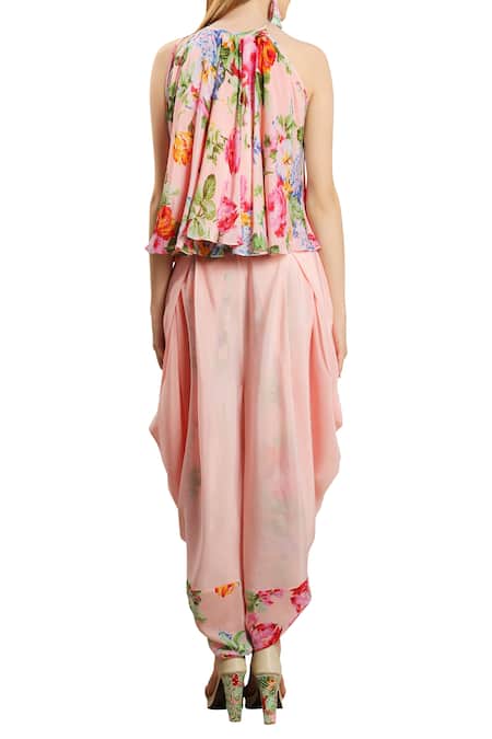 Nikasha Floral Printed Dhoti Pant Set 