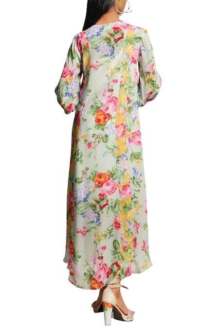 Nikasha Floral Printed Midi Dress 