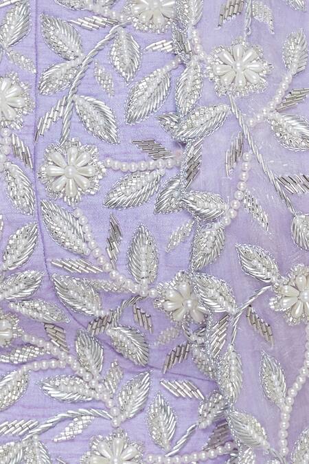 Kresha Lulla Purple Hand Embroidered Bustier With Draped Skirt And Jacket at Aza Fashions Kresha Lulla_Purple Hand Embroidered Bustier With Draped Skirt And Jacket_at_Aza_Fashions