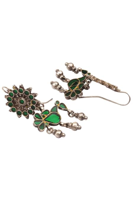 Sangeeta Boochra Handcrafted Ghungroo Drop Earrings 