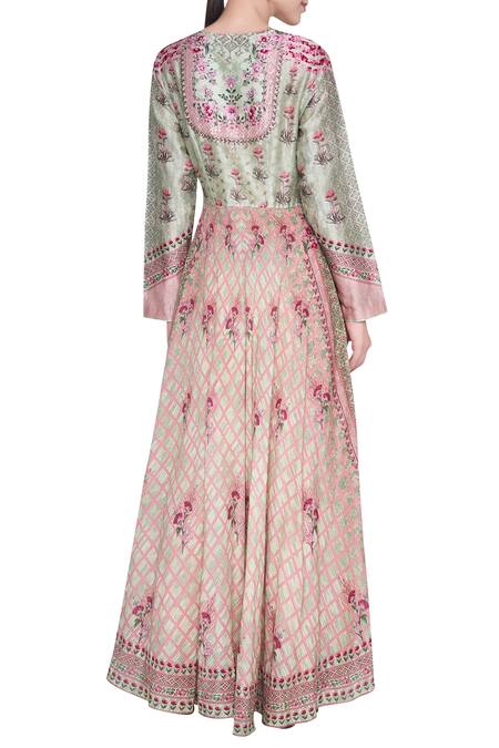 Shop Anita Dongre Floral Printed High Low Tunic at Aza Fashions Shop_Anita Dongre_Floral Printed High Low Tunic_at_Aza_Fashions