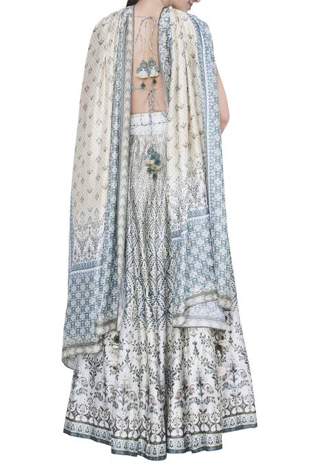 Shop_Anita Dongre_Botanical Printed Lehenga Set_at_Aza_Fashions