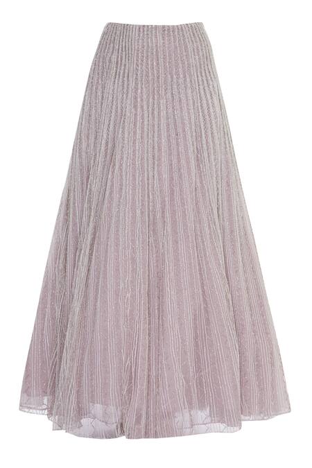 Shop COUTURE BY NIHARIKA Purple Dupatta Chiffon, Top And Skirt Net Sequin Floral Embroidered Lehenga Set Online at Aza Fashions Shop_COUTURE BY NIHARIKA_Purple Dupatta Chiffon, Top And Skirt Net Sequin Floral Embroidered Lehenga Set _Online_at_Aza_Fashions