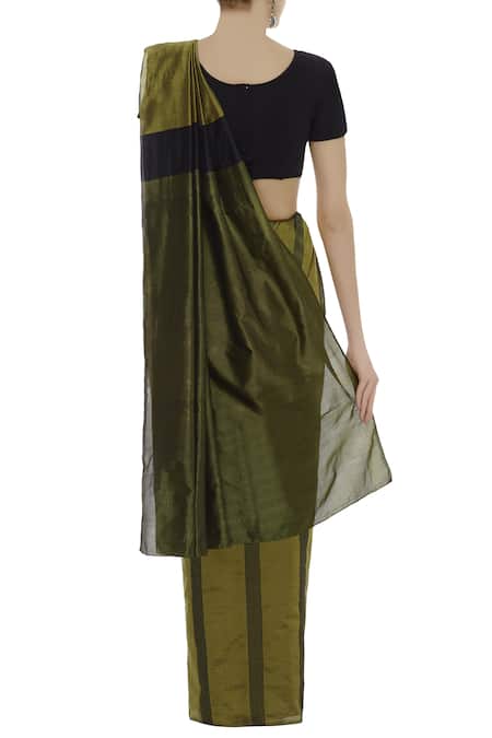 Akaaro Silk Stripe Saree 