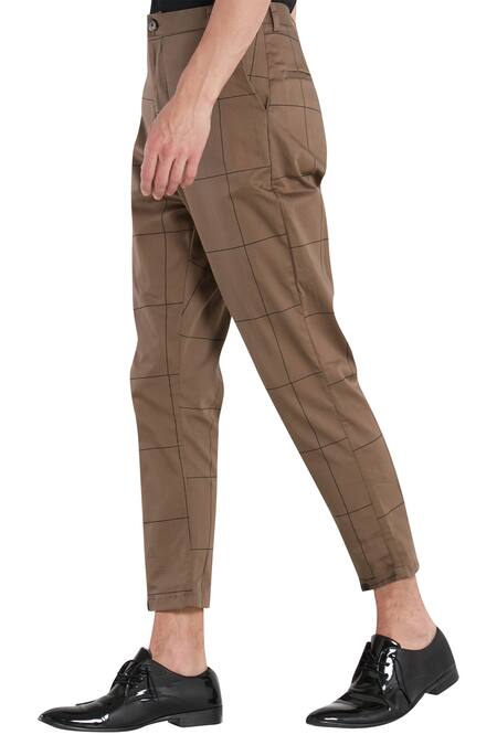 Brown Color Trouser for Men Manufacturer in India | Denim Vistara