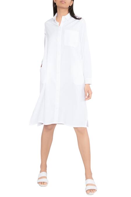 Buy_Anomaly_White Shirt Dress_Online_at_Aza_Fashions
