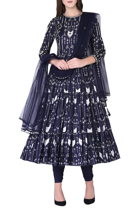 Neha & Tarun Tiered Anarkali Kurta Set 