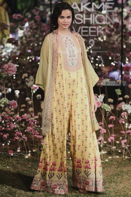 Anita Dongre Wild Flowers Inspired Printed Jumpsuit With Jacket