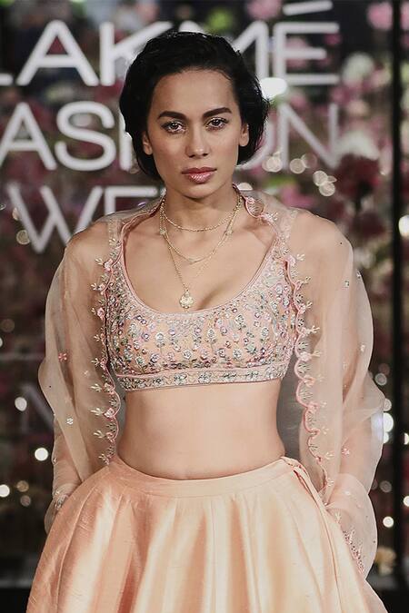 Shop_Anita Dongre_Floral Embroidered Lehenga Set_at_Aza_Fashions