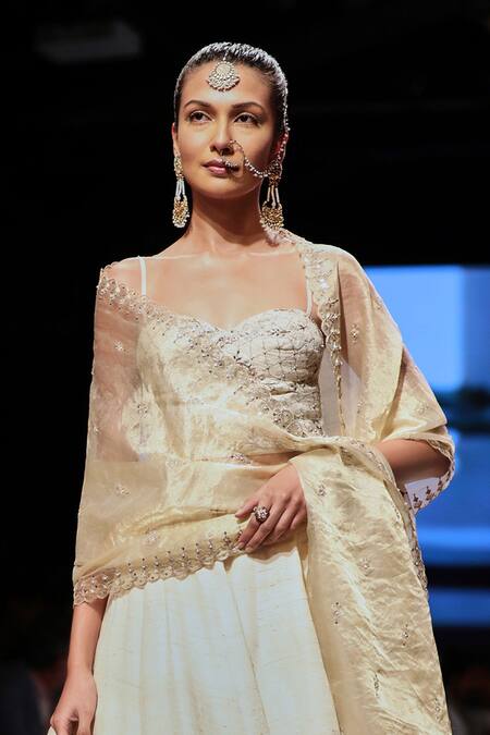 Shop_Anita Dongre_Hand Embroidered Lehenga Set_at_Aza_Fashions