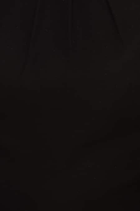 Gauri & Nainika Black Net Bishop Sleeve Midi Dress at Aza Fashions Gauri & Nainika_Black Net Bishop Sleeve Midi Dress _at_Aza_Fashions