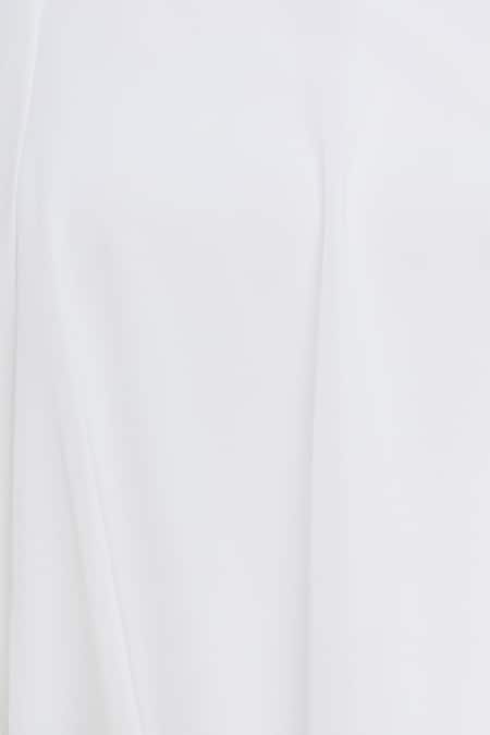 Gauri & Nainika_White One Shoulder Gown _at_Aza_Fashions